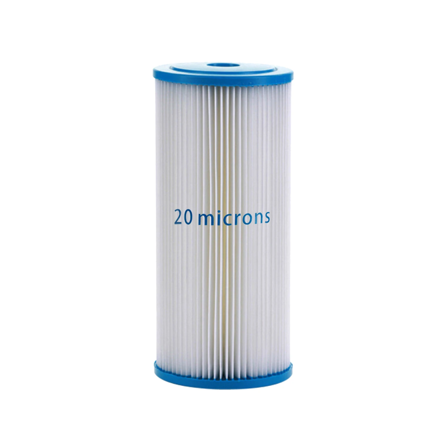 20 μm Whole House Sediment Pleated Water Filter 4.5" Dia. x 10" Long, Washable & Reusable
20 μm Whole House Sediment Pleated Water Filter 4.5" Dia. x 10" Long, Washable & Reusable