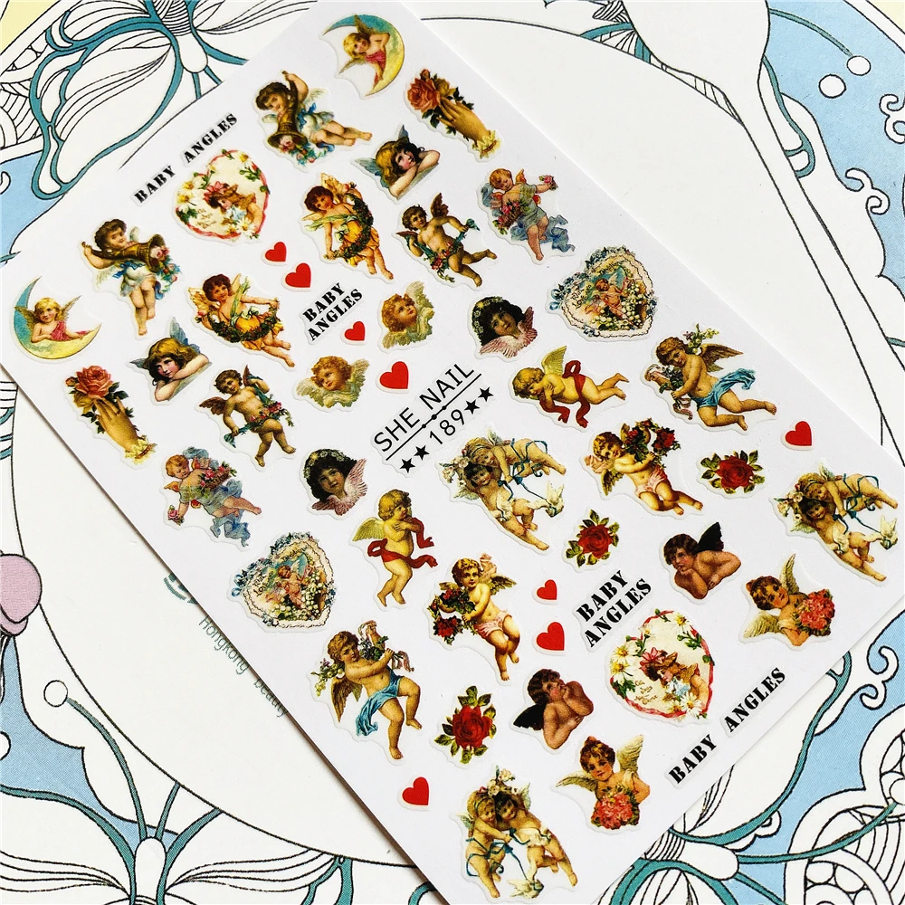 SHE-187 SHE-188 SHE-189 Christ jesus angel cupid 3D Back glue Nail Art Stickers Decals Sliders Nail ornament decoration
SHE-187 SHE-188 SHE-189 Christ jesus angel cupid 3D Back glue Nail Art Stickers Decals Sliders Nail ornament decoration