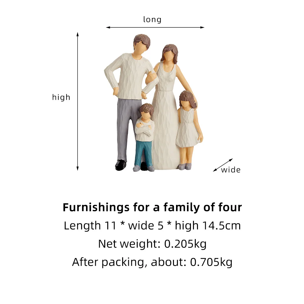 Family Series Decor Warm Resin Character Model Nordic Home Decor Living Room Bedroom Study Countertop Decor Accessories Gifts
Family Series Decor Warm Resin Character Model Nordic Home Decor Living Room Bedroom Study Countertop Decor Accessories Gifts