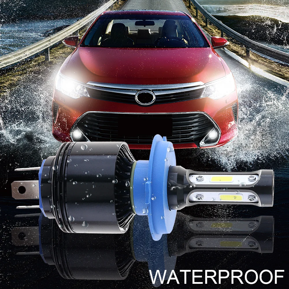 72W H4 HB2 9003 8000LM 6000K All-In-One without Line LED Car Headlight Kit Hi / Lo Beam Bulbs Automotive LED Headlamps
72W H4 HB2 9003 8000LM 6000K All-In-One without Line LED Car Headlight Kit Hi / Lo Beam Bulbs Automotive LED Headlamps