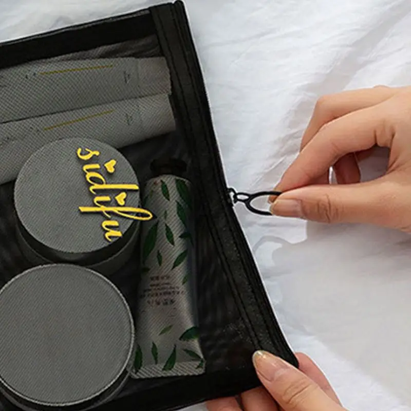 Women Portable Travel Cosmetic Pouch Mesh Makeup Bag Toiletry Case Coin Purse Storage Organizer
Women Portable Travel Cosmetic Pouch Mesh Makeup Bag Toiletry Case Coin Purse Storage Organizer