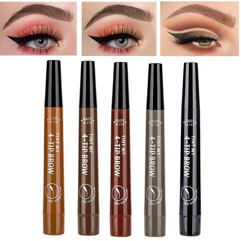 3D Eyebrow Pen Waterproof 4 Fork Tip Eyebrow Tattoo Pencil Long Lasting Natural Pencil Brown Black Grey Brush Makeup 5 Colors
3D Eyebrow Pen Waterproof 4 Fork Tip Eyebrow Tattoo Pencil Long Lasting Natural Pencil Brown Black Grey Brush Makeup 5 Colors