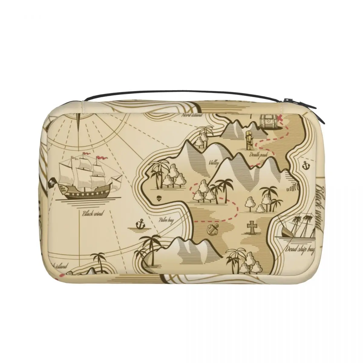 Hanging Travel Toiletry Bag Treasure Island Map Folding Makeup Bag Cosmetic Bag for Bathroom Organizer
Hanging Travel Toiletry Bag Treasure Island Map Folding Makeup Bag Cosmetic Bag for Bathroom Organizer
