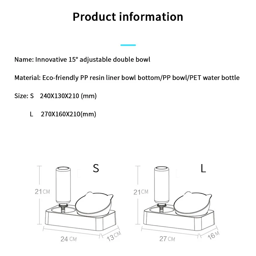 Double Pet Bowl Automatic Water Feeder Food Dishes With Raised Stand For Dog Cat Protection Cervical Pets Feeding Drinking Bowls 
Double Pet Bowl Automatic Water Feeder Food Dishes With Raised Stand For Dog Cat Protection Cervical Pets Feeding Drinking Bowls
