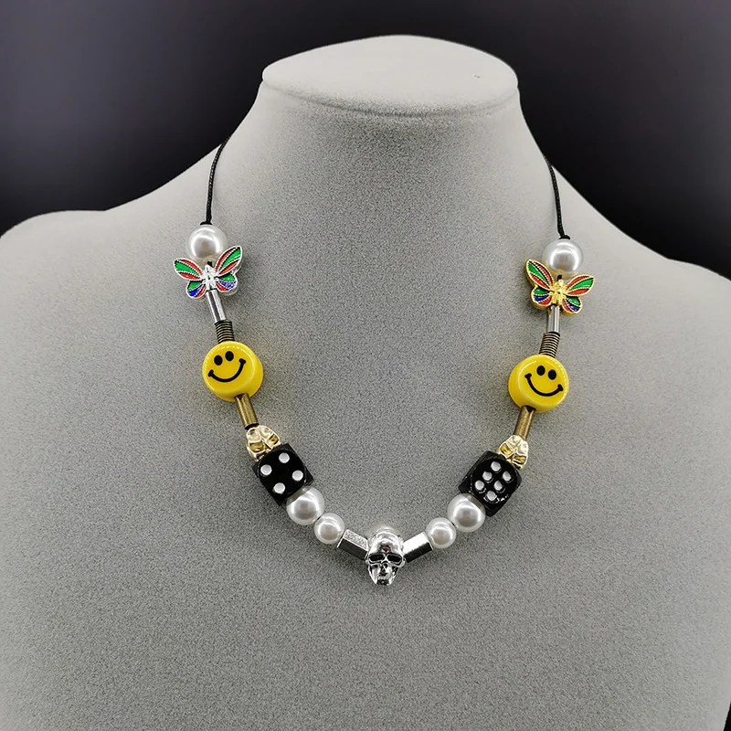 New 2020 Style Charm Men's Hip-hop Rock Necklace Skull Smiley Face Neutral Copper Zinc Alloy DIY Necklace Jewelry
New 2020 Style Charm Men's Hip-hop Rock Necklace Skull Smiley Face Neutral Copper Zinc Alloy DIY Necklace Jewelry
