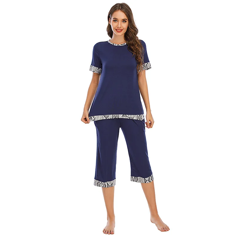 Women's Homewear Spring and Autumn Loose Short Sleeve Casual Pyjamas Women Night Gown Pajamas for Women Sleepwear Sleep Tops
Women's Homewear Spring and Autumn Loose Short Sleeve Casual Pyjamas Women Night Gown Pajamas for Women Sleepwear Sleep Tops