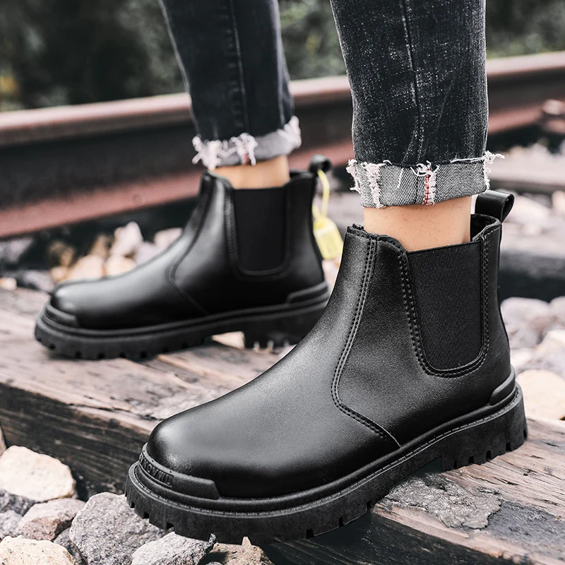 Hot 2021 Fashion Men Shoes Spring Autumn Ankle Boots Men Comfortable Brogue Shoes Men Casual Male Chelsea Boots Plus Size 39-44
Hot 2021 Fashion Men Shoes Spring Autumn Ankle Boots Men Comfortable Brogue Shoes Men Casual Male Chelsea Boots Plus Size 39-44