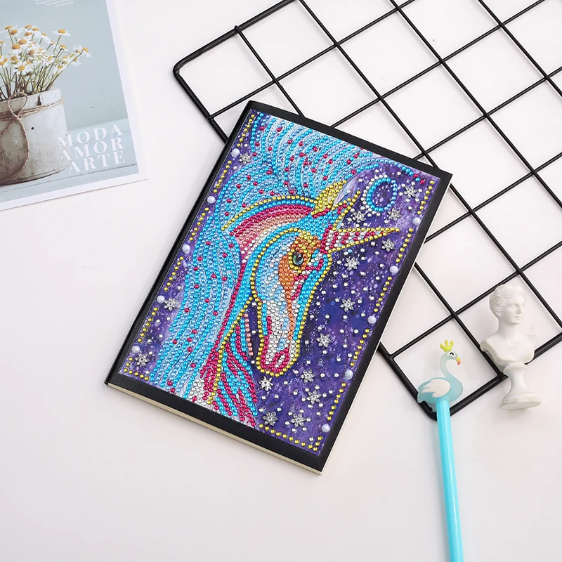 A5 Notebooks 5D DIY Diamond Painting Special Shape Diary Book Diamond Embroidery Horse Rhinestones Decor Gift
A5 Notebooks 5D DIY Diamond Painting Special Shape Diary Book Diamond Embroidery Horse Rhinestones Decor Gift