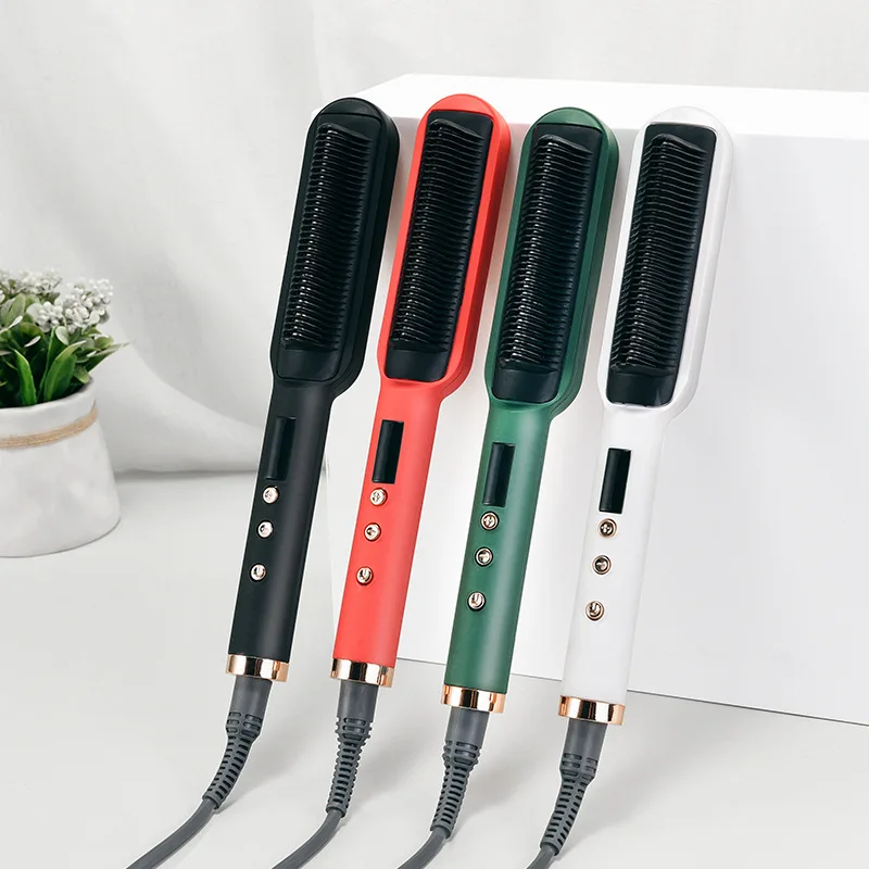 Straightening Heating Combs Men Beard Hair Straightener Ceramic Curler Professional Heated Comb Electric Hair Brush Straightener
Straightening Heating Combs Men Beard Hair Straightener Ceramic Curler Professional Heated Comb Electric Hair Brush Straightener