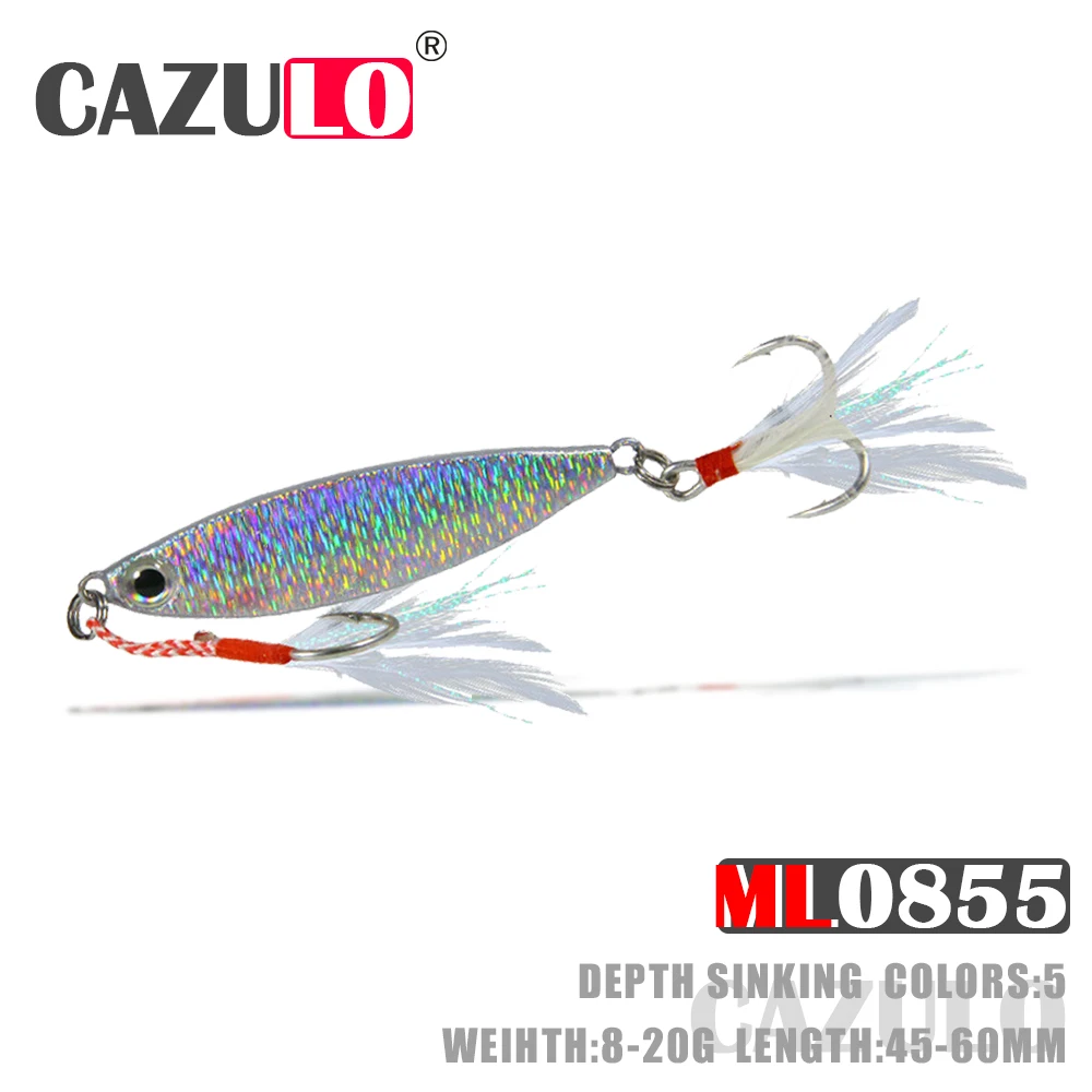 Fishing Accessories Lure Sinking Metal Jig Isca Artificial Weights 8-20g Bass Bait Pesca Trolling Pike Tackle Fish Leurre Angeln
Fishing Accessories Lure Sinking Metal Jig Isca Artificial Weights 8-20g Bass Bait Pesca Trolling Pike Tackle Fish Leurre Angeln