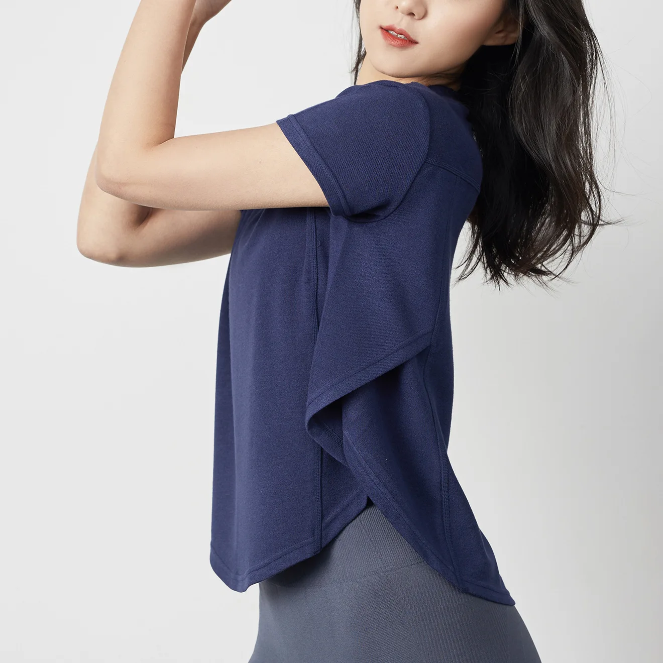 Top Women Waist Cross Wrapping Brushed Workout Crop Shirts Short Sleeve Sports Tops Back Tie Fitness Yoga Tees
Top Women Waist Cross Wrapping Brushed Workout Crop Shirts Short Sleeve Sports Tops Back Tie Fitness Yoga Tees
