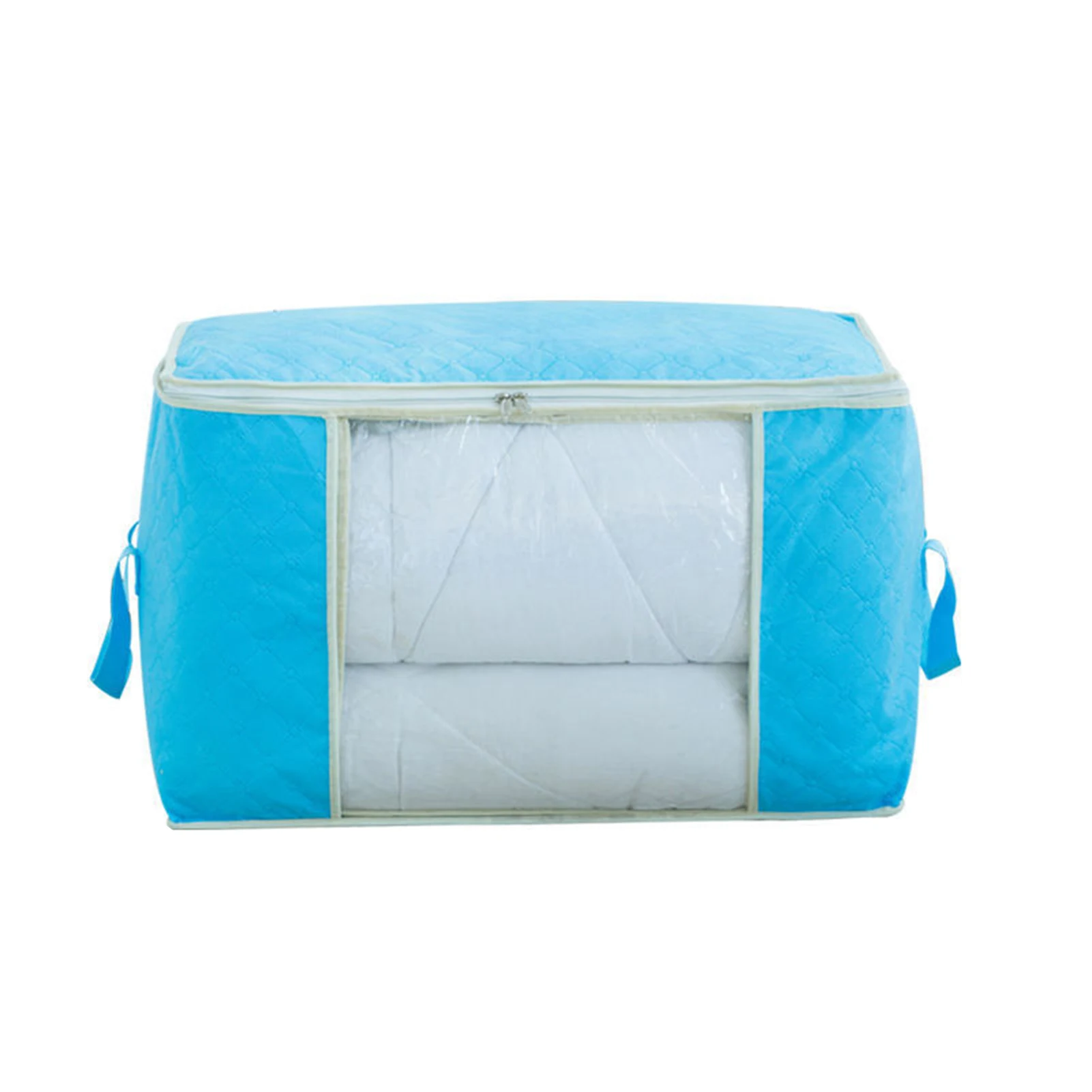 Zippered Storage Bag for Closet King Comforter Pillow Quilt Blanket Organizers with Large Clear Window & Carry Handles
Zippered Storage Bag for Closet King Comforter Pillow Quilt Blanket Organizers with Large Clear Window & Carry Handles
