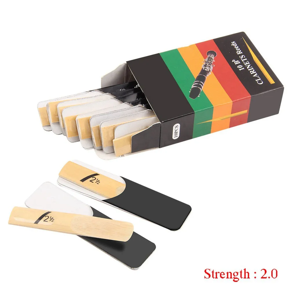 10pcs Bb Clarinet Reeds 1.5,2.0,2.5,3.0,3.5,4.0 Strength Various Sizes Instrument Reed For Beginners Woodwind Instrument Parts
10pcs Bb Clarinet Reeds 1.5,2.0,2.5,3.0,3.5,4.0 Strength Various Sizes Instrument Reed For Beginners Woodwind Instrument Parts