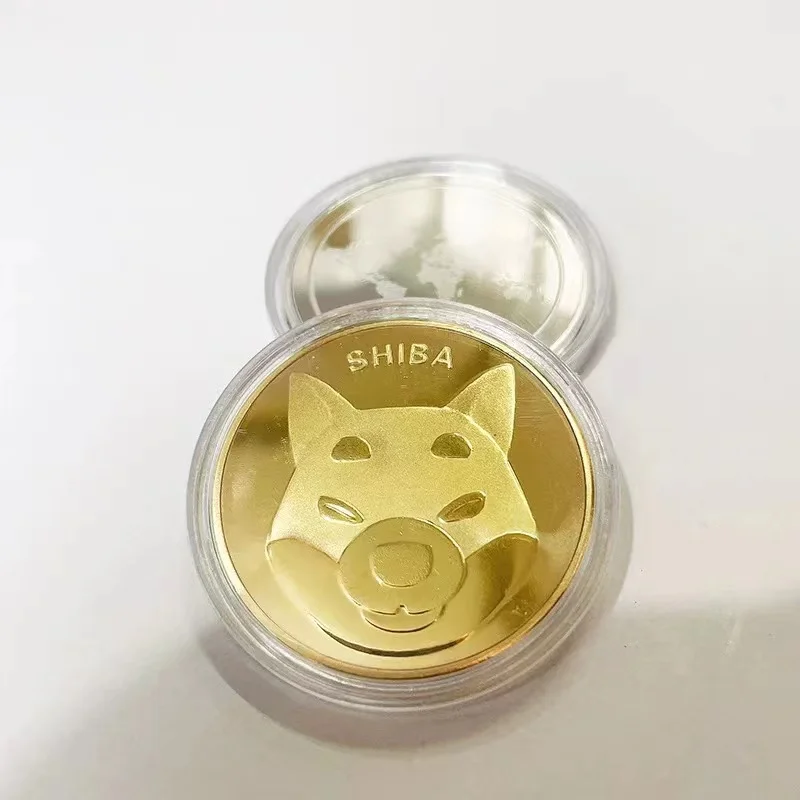 SHIB Gold Silver Plated Dogecoin Commemorative Coins Shiba Inu Relief Dog Pattern Digital Virtual Coin Souvenir Collection Gifts
SHIB Gold Silver Plated Dogecoin Commemorative Coins Shiba Inu Relief Dog Pattern Digital Virtual Coin Souvenir Collection Gifts