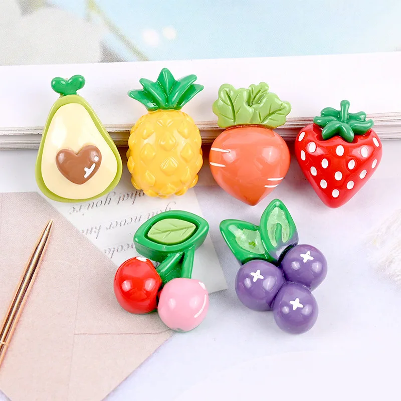 10Pcs Resin Cute Strawberry Avocado Grape Cherry Pineapple Carrot Flatback Resin Cabochon For Hair Bow Center DIY Phone Decor
10Pcs Resin Cute Strawberry Avocado Grape Cherry Pineapple Carrot Flatback Resin Cabochon For Hair Bow Center DIY Phone Decor