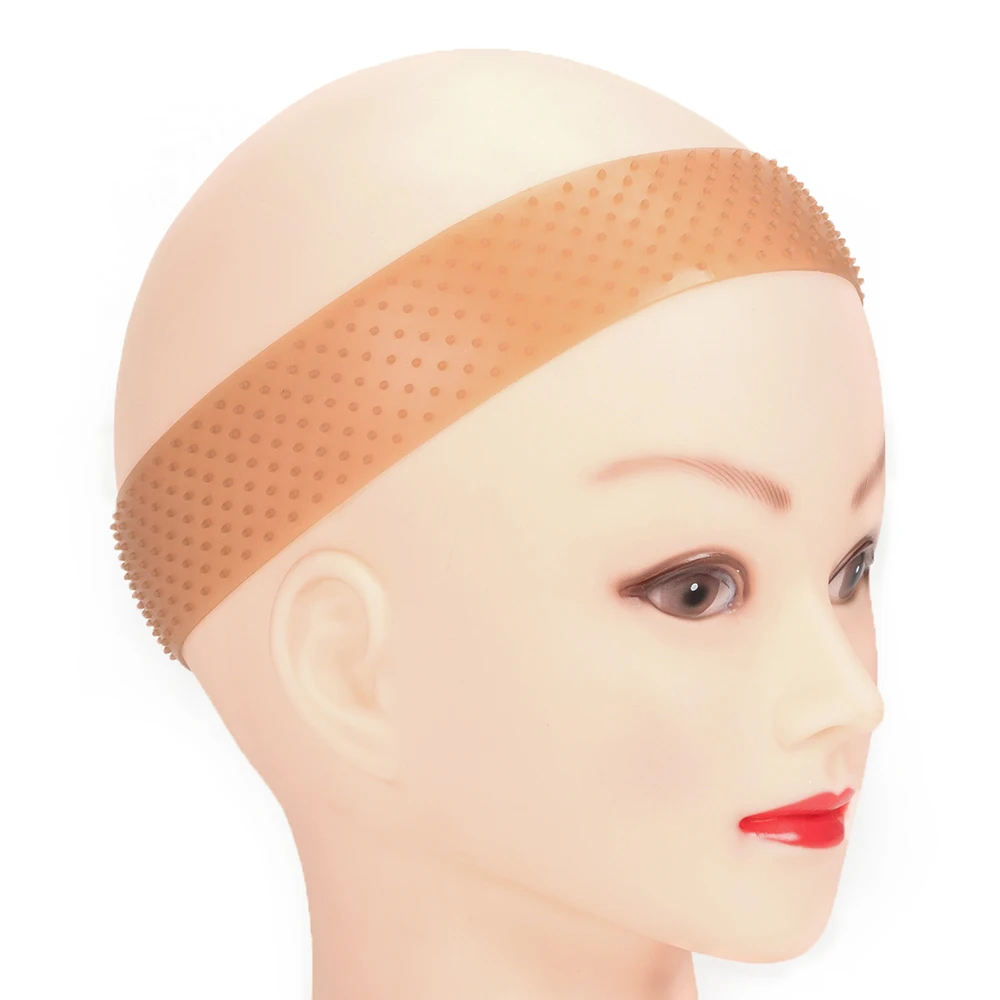 Прозрачная силиконовая повязка на голову не скользит унисекс в форме капли