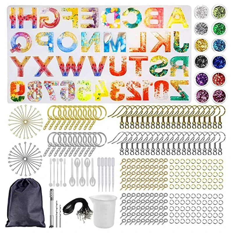 4X7B 1 Set Crystal Epoxy Resin Mold Alphabet Letter Number Keychain Pendant Casting Silicone Mould DIY Crafts Jewelry Making
4X7B 1 Set Crystal Epoxy Resin Mold Alphabet Letter Number Keychain Pendant Casting Silicone Mould DIY Crafts Jewelry Making