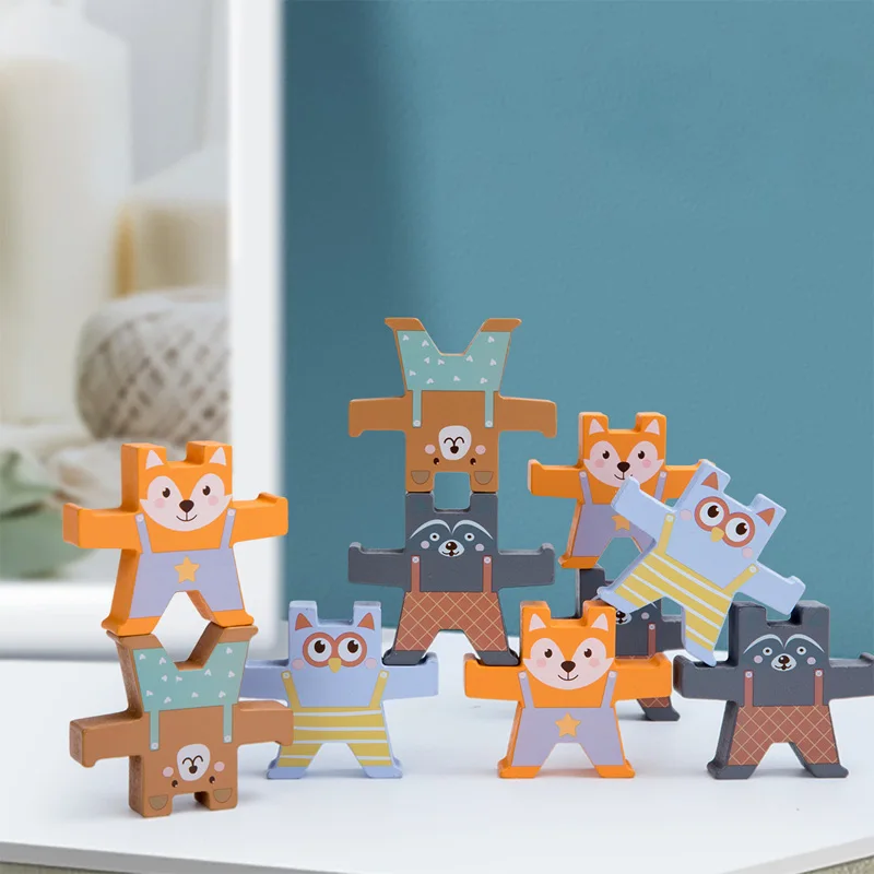 12Pcs Kid Cute Animal Wooden Building Blocks Stacking Game Interactive Puzzle Toy Kids Educational Toys for Children Gifts
12Pcs Kid Cute Animal Wooden Building Blocks Stacking Game Interactive Puzzle Toy Kids Educational Toys for Children Gifts