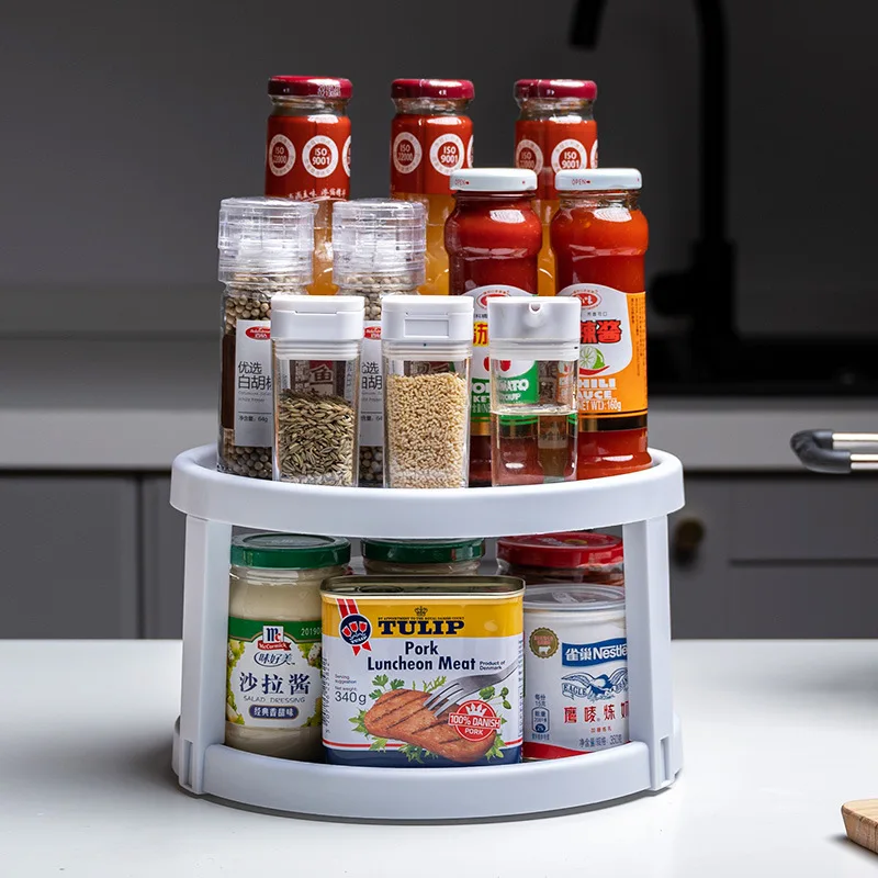 Rotatable Bottle Storage Kitchen Shelf Household Gadgets Double Layer Storage Rack Multifunction Organizer Bathroom Accessories
Rotatable Bottle Storage Kitchen Shelf Household Gadgets Double Layer Storage Rack Multifunction Organizer Bathroom Accessories