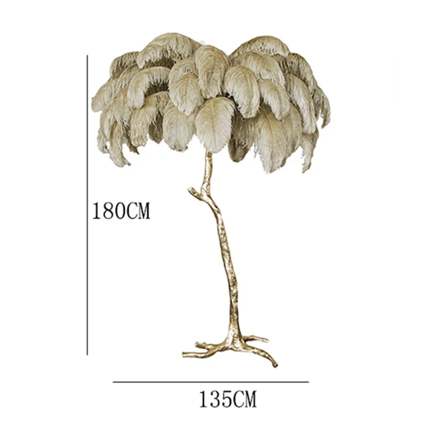 Modern Luxury Ostrich Feather Floor Lamp Home Decor LOFT Floor Light Standing Lamp Living Room Bedroom Indoor Lighting Fixtures
Modern Luxury Ostrich Feather Floor Lamp Home Decor LOFT Floor Light Standing Lamp Living Room Bedroom Indoor Lighting Fixtures