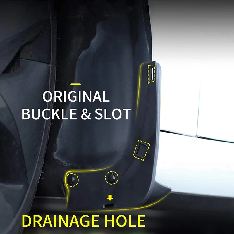 Splash Guards Mud Flaps Mudguards for Tesla Model 3 2016 2017 2018 2019 2020 2021 Front and Rear 4-PC Set
Splash Guards Mud Flaps Mudguards for Tesla Model 3 2016 2017 2018 2019 2020 2021 Front and Rear 4-PC Set