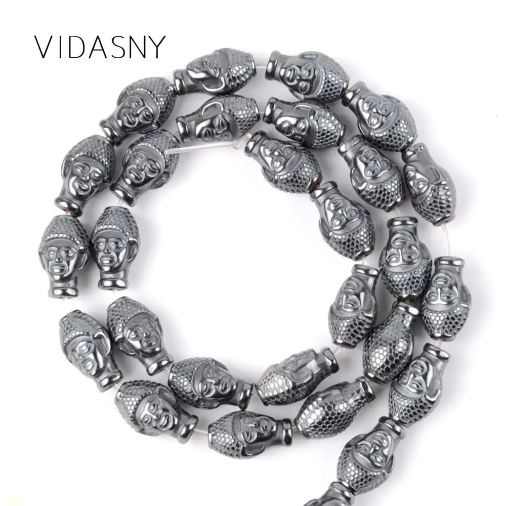 Natural Stone India Buddha Hematite Beads For Jewelry Making 14*9mm Spacer Loose Beads Diy Bracelet Necklace 15'' Wholesale
Natural Stone India Buddha Hematite Beads For Jewelry Making 14*9mm Spacer Loose Beads Diy Bracelet Necklace 15'' Wholesale