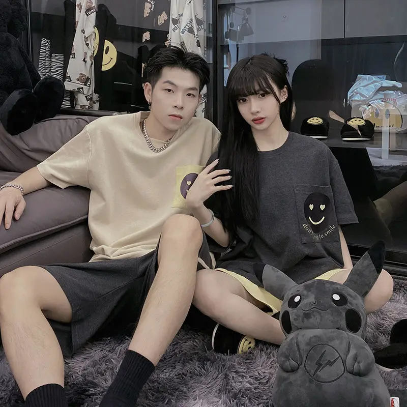 Lovers' pajamas Summer Cotton Short Sleeve home wear men's and women's Japanese leisure wear thin two-piece suit for students
Lovers' pajamas Summer Cotton Short Sleeve home wear men's and women's Japanese leisure wear thin two-piece suit for students