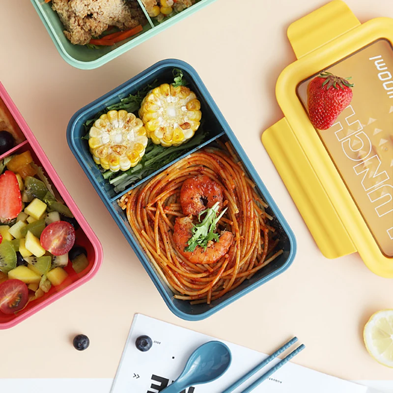 1100 ML Bento Box Japanese Style For Kids Student Food Container Leak-proof Square PP Lunch Box With Compartment For Children
1100 ML Bento Box Japanese Style For Kids Student Food Container Leak-proof Square PP Lunch Box With Compartment For Children