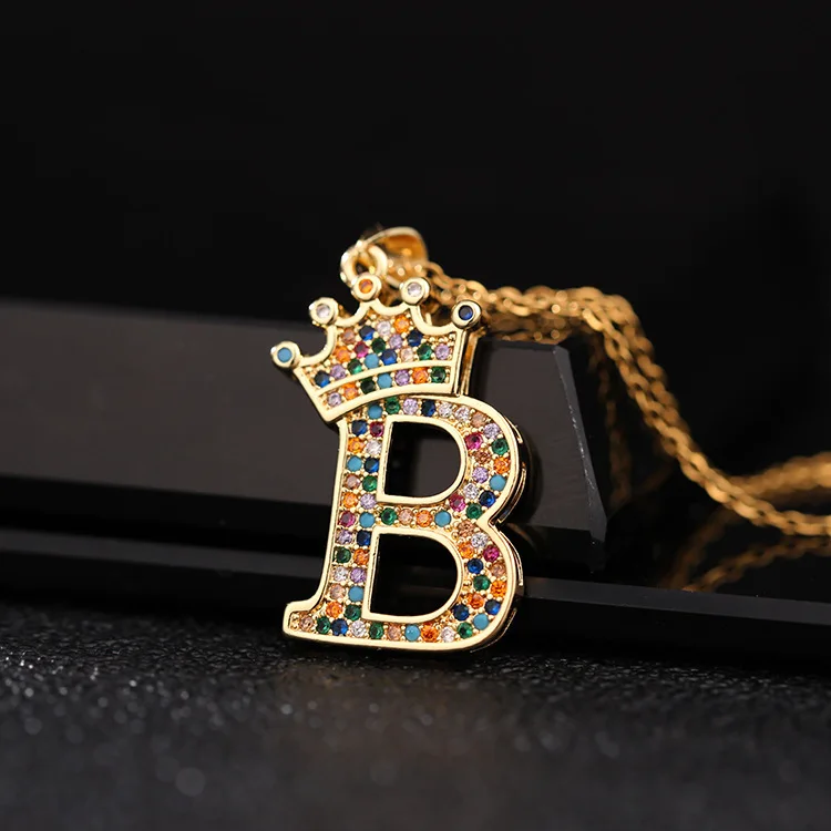 Women's Hip Hop Necklace Personality English 26 English Letters Color Zircon Pendant Necklace Fashion Jewelry Anniversary Gift
Women's Hip Hop Necklace Personality English 26 English Letters Color Zircon Pendant Necklace Fashion Jewelry Anniversary Gift