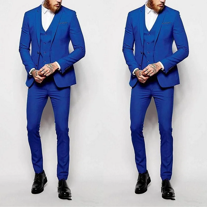 One Button Men Suits Groom Tuxedos Shawl Lapel Groomsmen Best Men Business Formal Suits (Jacket+Pants+Vest)
One Button Men Suits Groom Tuxedos Shawl Lapel Groomsmen Best Men Business Formal Suits (Jacket+Pants+Vest)