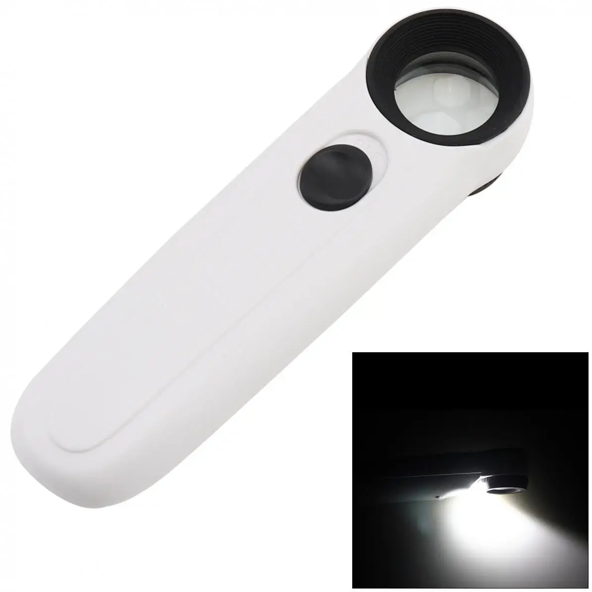40X 21MM Hand Hold Magnifier with Two LED Light for Watch Repairing / Face skin examination / Manicuring / Sculpturing
40X 21MM Hand Hold Magnifier with Two LED Light for Watch Repairing / Face skin examination / Manicuring / Sculpturing