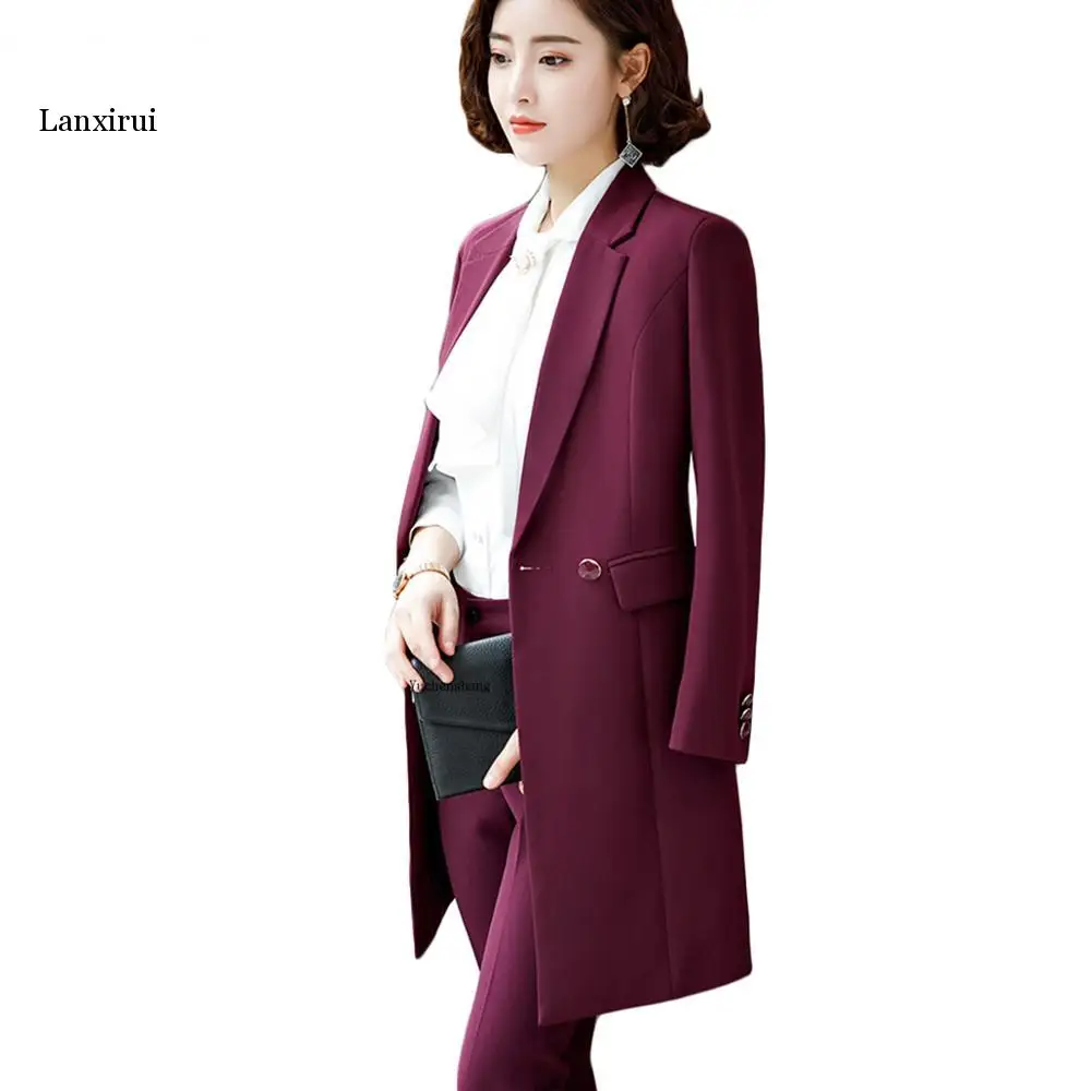 New Winter Women Long Blazer Elegant Long Sleeve Formal For Office Lady Black Blue Red
New Winter Women Long Blazer Elegant Long Sleeve Formal For Office Lady Black Blue Red