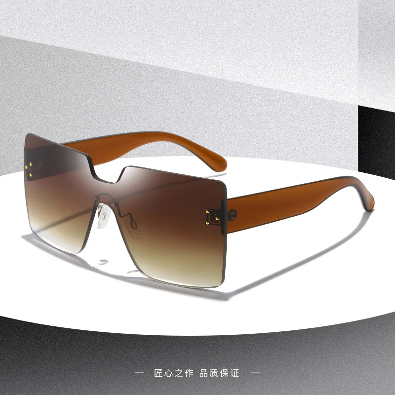 Vintage Oversized One Piece Square Sunglasses Frameless Eyewear Women Brand Design Female Male Nail Sun Glasses UV400
Vintage Oversized One Piece Square Sunglasses Frameless Eyewear Women Brand Design Female Male Nail Sun Glasses UV400