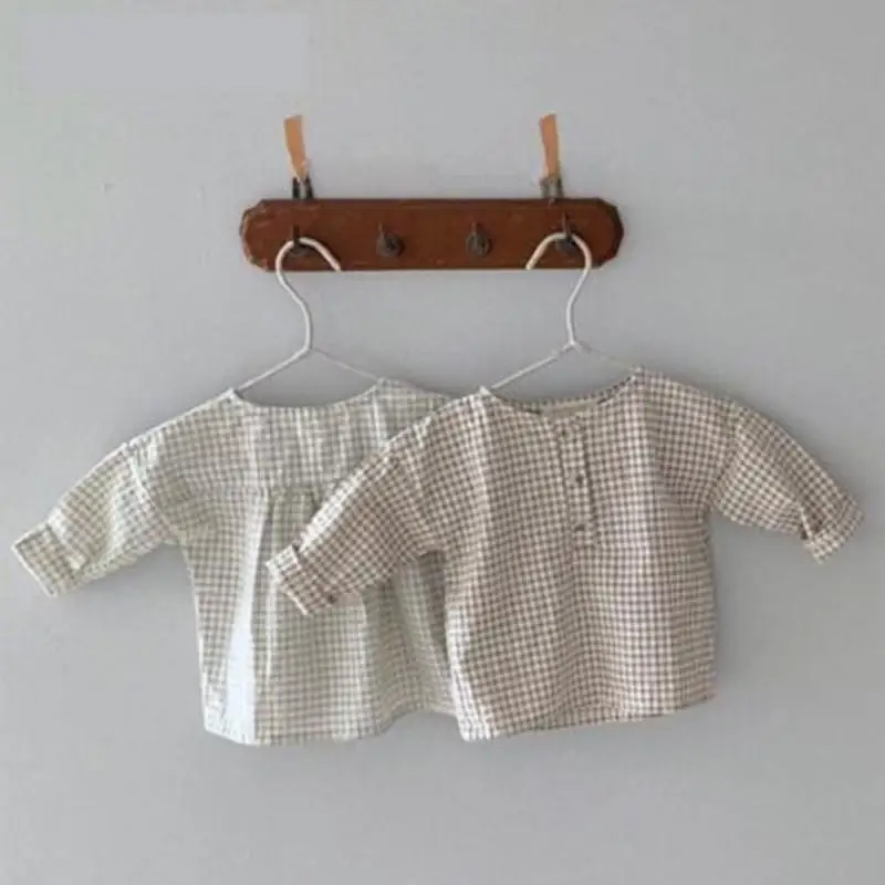 Korean Style Toddlers Kids Boys Shirts Children Clothes 9M-3T New 2020 Autumn Baby Girls Plaid Blouses Long Sleeve Tops
Korean Style Toddlers Kids Boys Shirts Children Clothes 9M-3T New 2020 Autumn Baby Girls Plaid Blouses Long Sleeve Tops