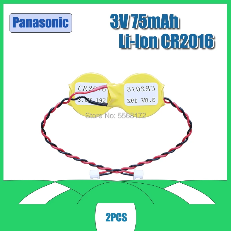 Литиевая батарея для материнской платы ноутбука 2 шт./лот Panasonic CR2016 2016 с линейным