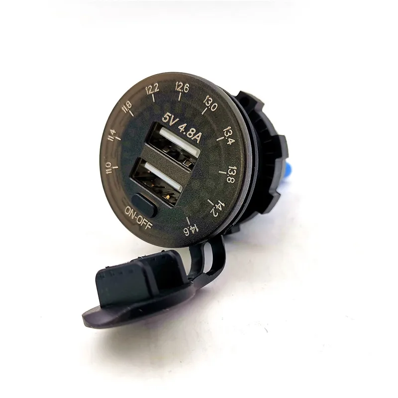 Car USB Socket Dual USB 4.8A Charger LED Voltage Meter On Off Switch Waterproof Phone Charger for Truck Boat Power Adapter
Car USB Socket Dual USB 4.8A Charger LED Voltage Meter On Off Switch Waterproof Phone Charger for Truck Boat Power Adapter