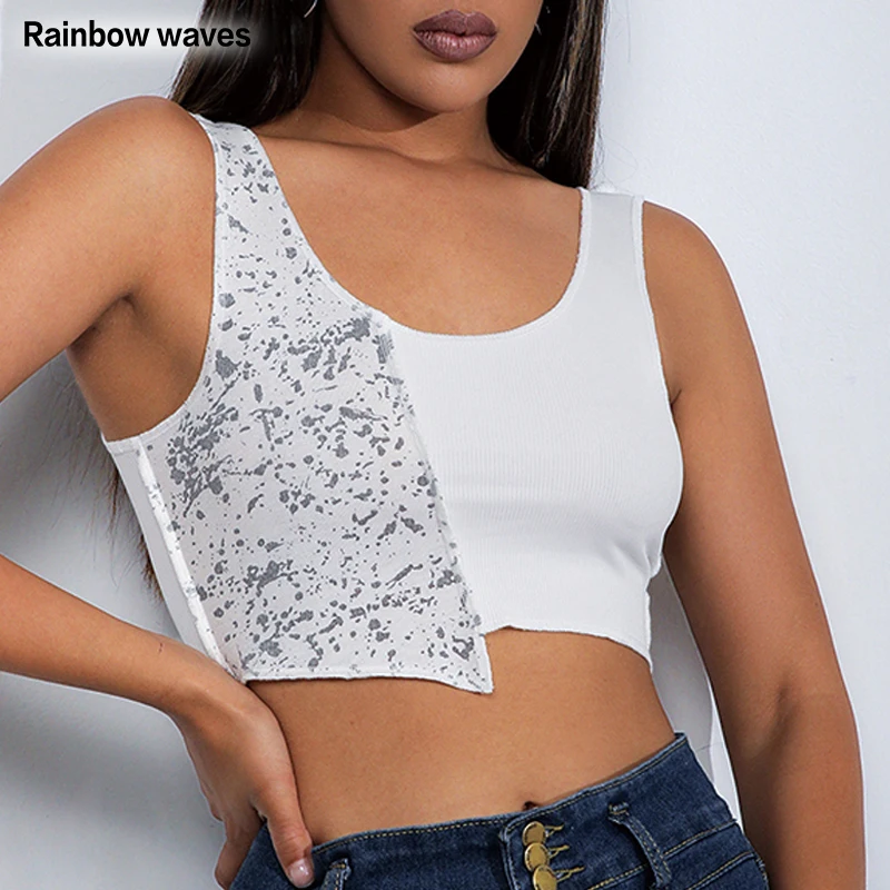 Rainbowwaves Sexy Women Corset Fashion Patchwork Tank Top Splicing Broken Flower Print Sleeveless Streetwear Crop Vest Clothes
Rainbowwaves Sexy Women Corset Fashion Patchwork Tank Top Splicing Broken Flower Print Sleeveless Streetwear Crop Vest Clothes