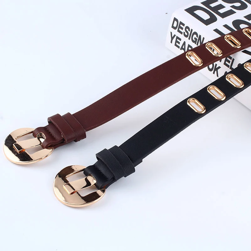 Women's Belt Fashion Faux Leather Pin Buckle Thin Belt Decorative Casual Full Hole Belts Dress Accessories Solid Waistband
Women's Belt Fashion Faux Leather Pin Buckle Thin Belt Decorative Casual Full Hole Belts Dress Accessories Solid Waistband