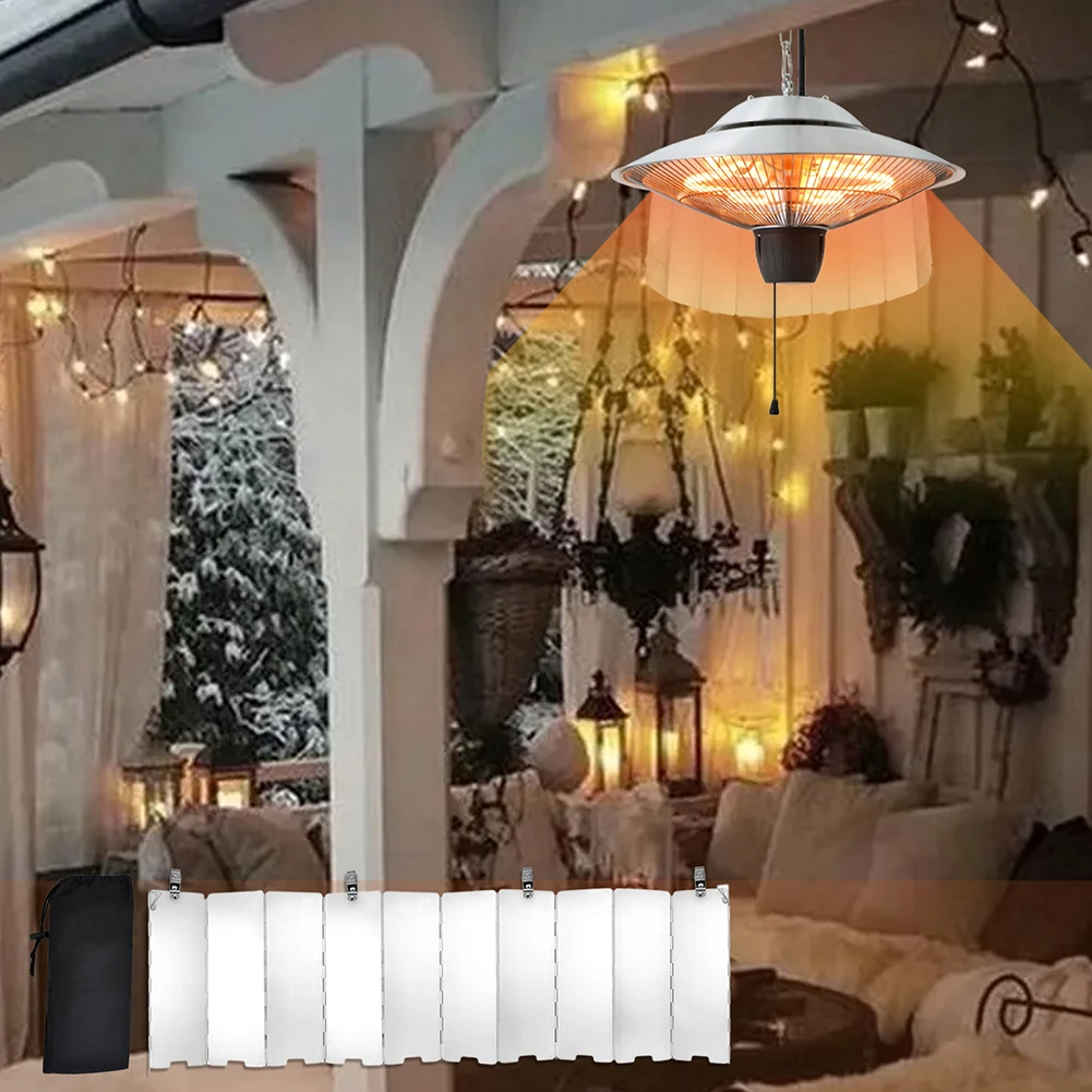 Heat Insulation Reflector Outdoor Patio Heater Reflective Cover for Garden Courtyard Terrace Easy Installation
Heat Insulation Reflector Outdoor Patio Heater Reflective Cover for Garden Courtyard Terrace Easy Installation