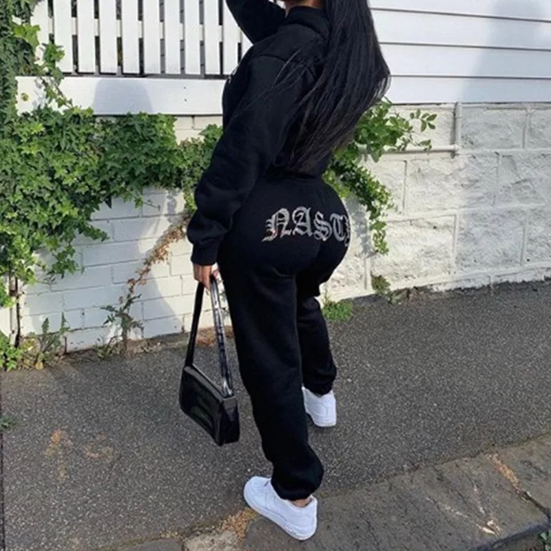 Diamond Rhinestones Letter Women's Set Two Piece Tracksuit Jogging Suits For Women Spring Autumn Joggers 2 Piece Set Female
Diamond Rhinestones Letter Women's Set Two Piece Tracksuit Jogging Suits For Women Spring Autumn Joggers 2 Piece Set Female