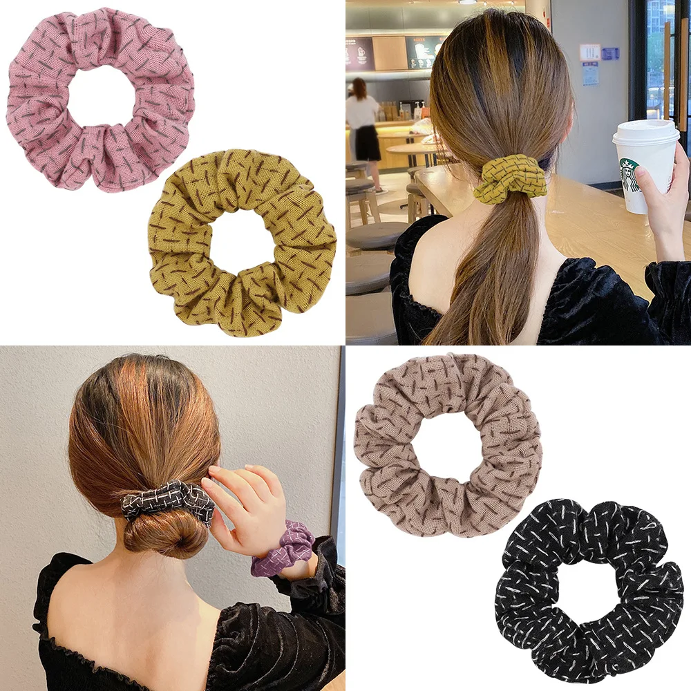 Vintage Scrunchies Rings for Hair Hair Bands Ponytail Hair French Checkered Hair Ties Simple Pure Color Hair Tie Hair Ornaments
Vintage Scrunchies Rings for Hair Hair Bands Ponytail Hair French Checkered Hair Ties Simple Pure Color Hair Tie Hair Ornaments