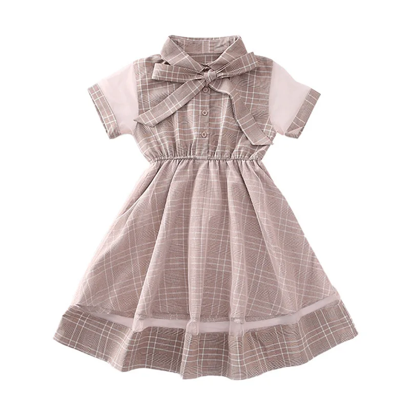 Children Dresses Kids Clothes Girls Short Sleeve Lapel Plaid Summer Dress Princess Mesh Gauze Casual Dress Korean Birthday Dress
Children Dresses Kids Clothes Girls Short Sleeve Lapel Plaid Summer Dress Princess Mesh Gauze Casual Dress Korean Birthday Dress