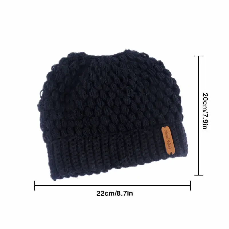 Women Girls Hat Messy High Bun Ponytail Beanie Stretch Knit Winter Warm Hole Cap Hot
Women Girls Hat Messy High Bun Ponytail Beanie Stretch Knit Winter Warm Hole Cap Hot