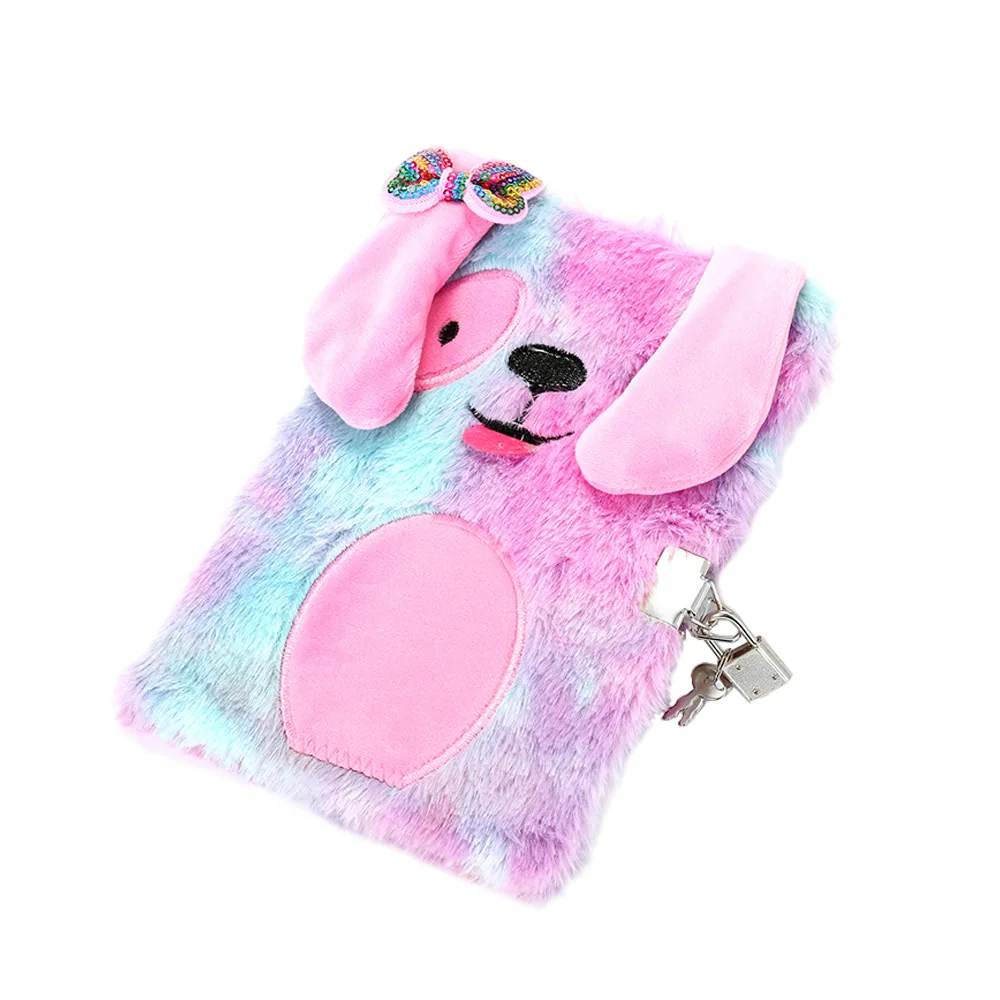 Plush Notebook with Lock Cute Dog Journal A5 Diary Line Paper Planner Organizer Kawaii Back to School Note Book Korean Handbook
Plush Notebook with Lock Cute Dog Journal A5 Diary Line Paper Planner Organizer Kawaii Back to School Note Book Korean Handbook