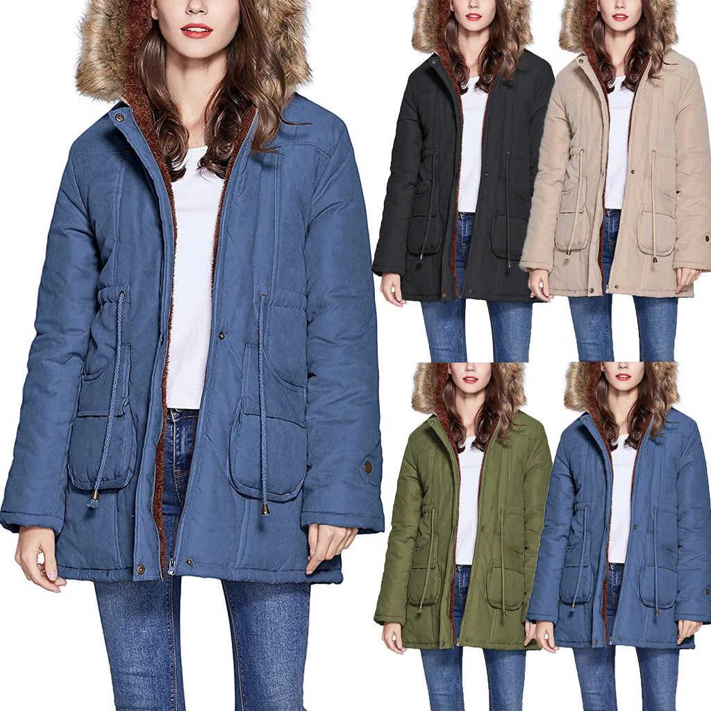 Vogue Multicolor High Quality Winter Jacket Women Hooded Long Coat Warm Clothes Adjustable Belt Jacket Winter Coat Female
Vogue Multicolor High Quality Winter Jacket Women Hooded Long Coat Warm Clothes Adjustable Belt Jacket Winter Coat Female