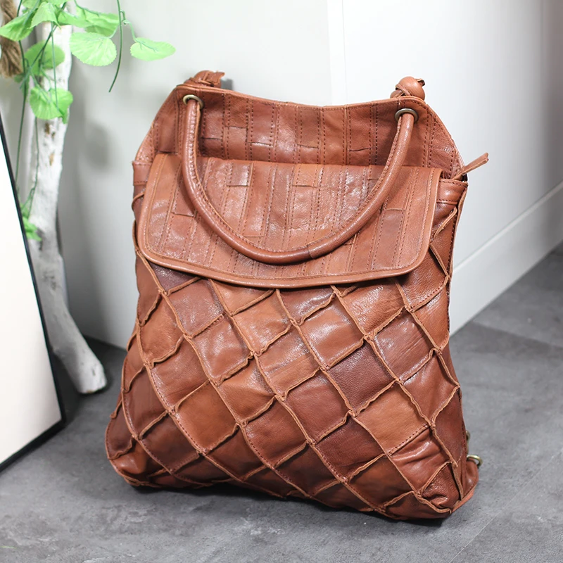2020 New Cowhide Ladies Double Backpack Large Capacity Single Shoulder Dual-use Casual High Quality Genuine Leather Female Bag
2020 New Cowhide Ladies Double Backpack Large Capacity Single Shoulder Dual-use Casual High Quality Genuine Leather Female Bag