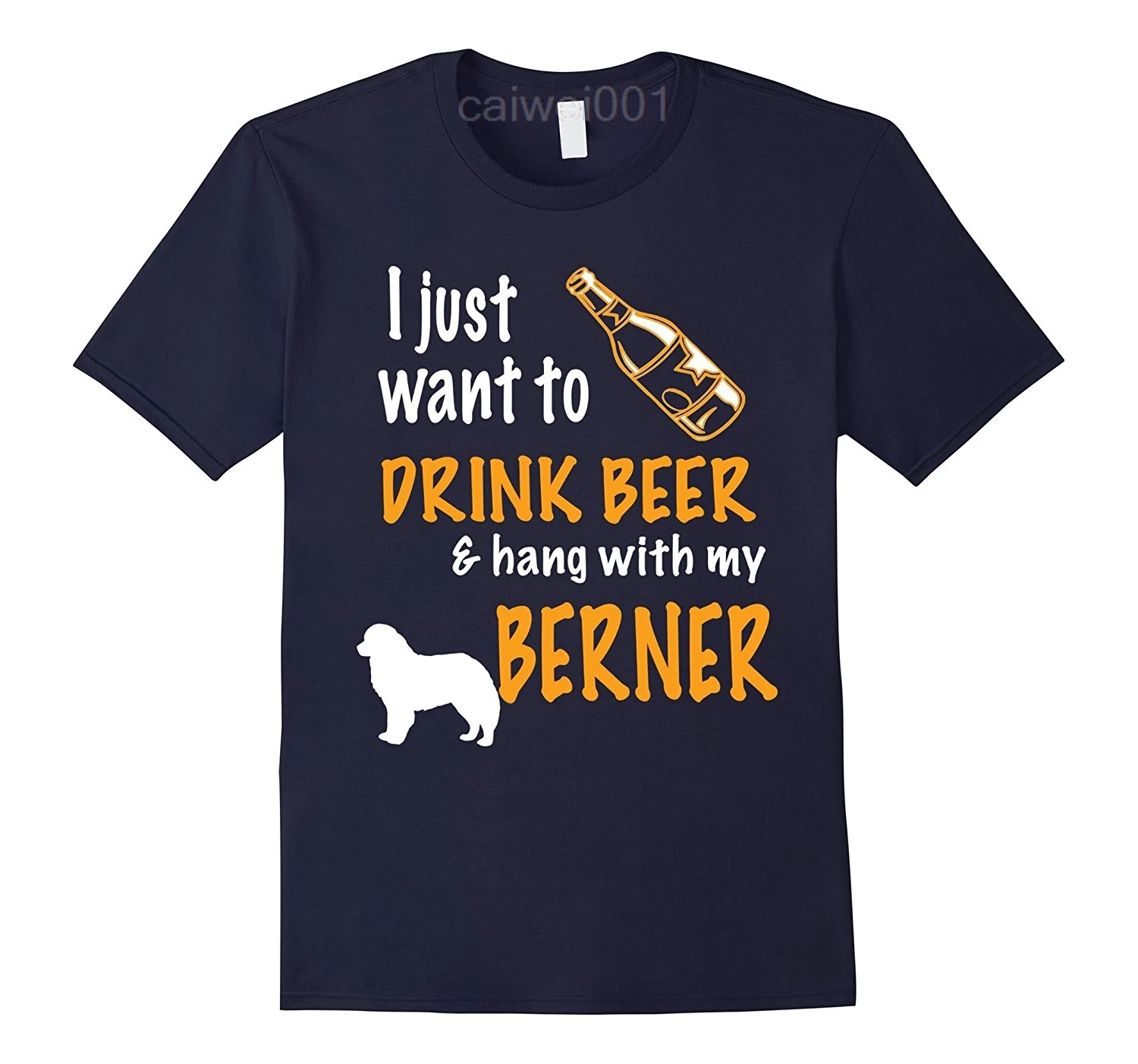 fashion T shirt men Beer and Hang With Bernese Mountain Dog 2020 latest popular men's quality fashion short sleeve men t shirt
