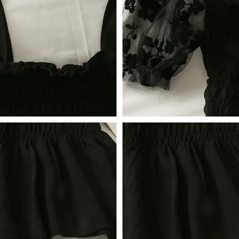 Polyester Tee Shirt Women Clothes Top Summer Patchwork Cropped Tops Woman Square Collar Short Sleeves Harajuku Slim Blusas Femme
Polyester Tee Shirt Women Clothes Top Summer Patchwork Cropped Tops Woman Square Collar Short Sleeves Harajuku Slim Blusas Femme