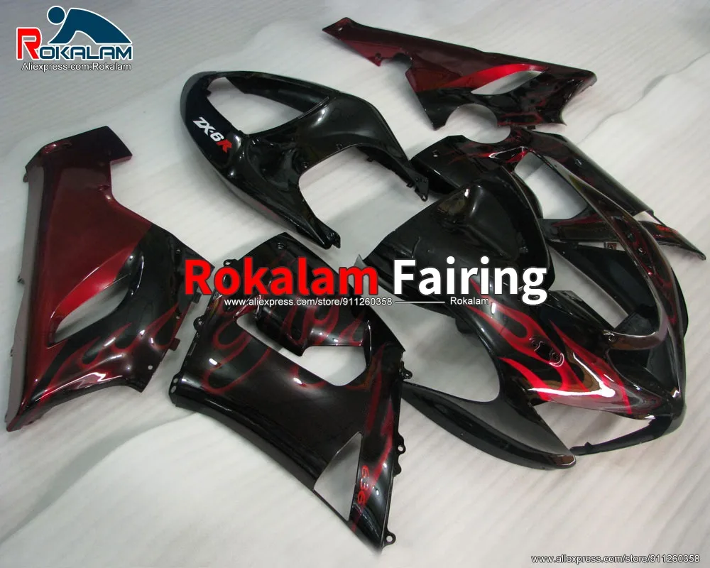 Комплект кузова мотоцикла для Kawasaki ZX6R Ninja 2005 2006 ZX-6R 05 06 636 Красный Пламя Черный ABS обтекатель для мотоцикла (литьё под давлением)
Комплект кузова мотоцикла для Kawasaki ZX6R Ninja 2005 2006 ZX-6R 05 06 636 Красный Пламя Черный ABS обтекатель для мотоцикла (литьё под давлением)