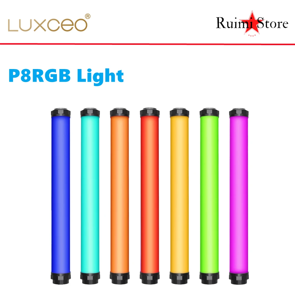 LUXCEO P8 RGB Light Full-Color CCT Waterproof Photography Light Outdoor LED Handheld Light Tube Stick APP Control Fill Lamp
LUXCEO P8 RGB Light Full-Color CCT Waterproof Photography Light Outdoor LED Handheld Light Tube Stick APP Control Fill Lamp